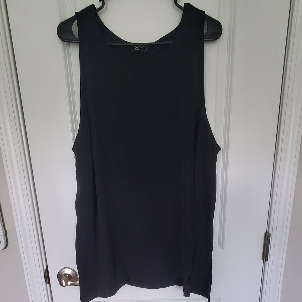 Women's Black Sleeveless Shell Top